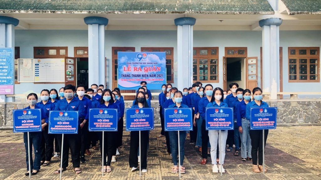 Đoàn thanh niên trường Đại học Quảng Nam tổ chức nhiều hoạt động ý nghĩa trong Tháng Thanh niên năm 2021